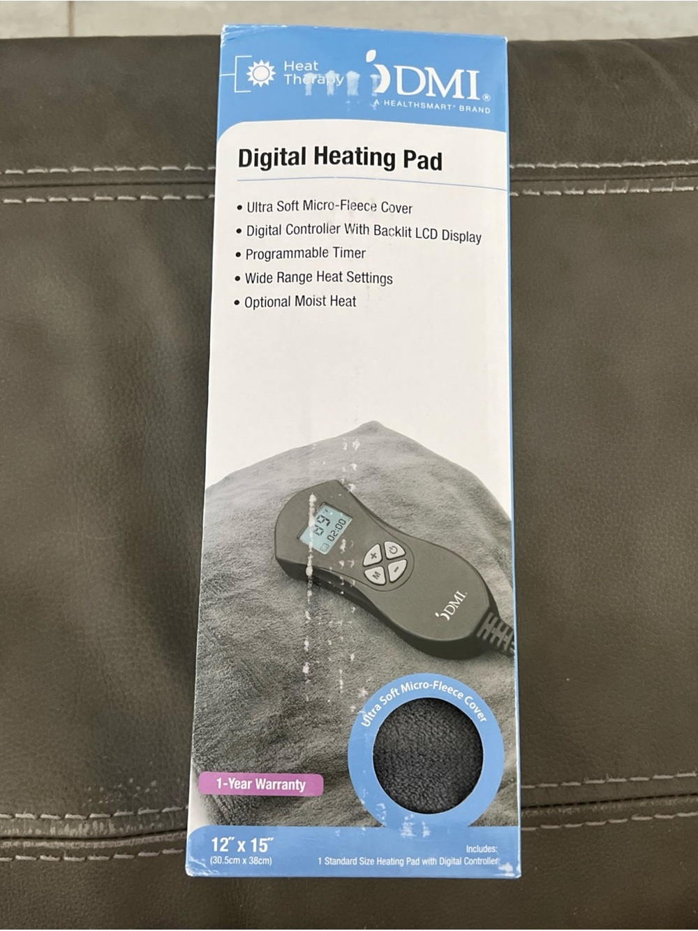 Mi Digital Heating Pad - Black and Blue Packaging